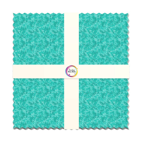Turquoise Waves 10x10 Squares || I've Got Hue, Babe