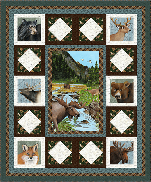 Whispers of the Wild - Whisper of the Wild Throw Quilt