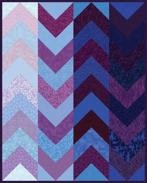 I've Got Hue, Babe - 5 & Dime Chevron Quilt