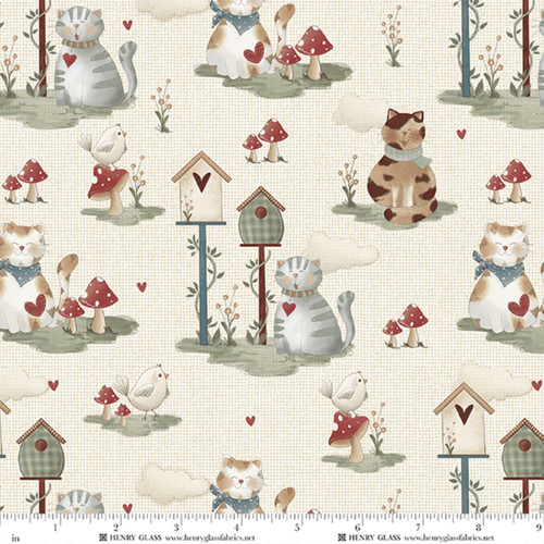 2801-43 Cream/Multi || Purrfect Pals