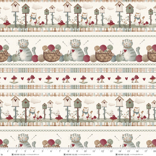 2811-38 Cream/Multi || Purrfect Pals