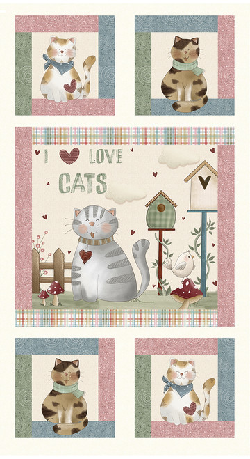 2812P-36* Cream/Multi || Purrfect Pals