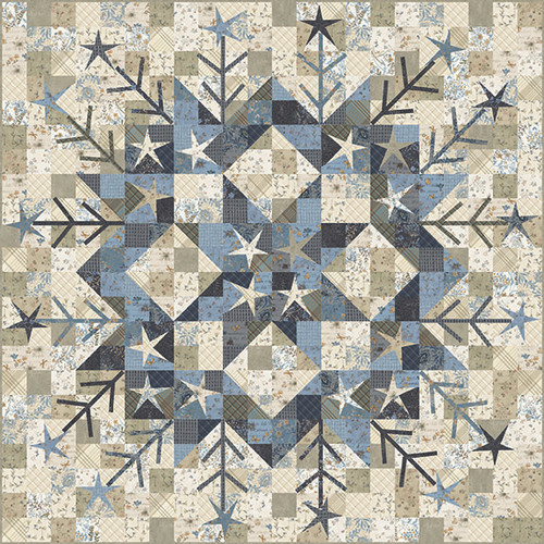 Return of the Blue Bird of Happiness - First Frost Quilt