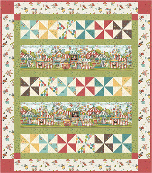 WhimsiDilly Circus - Tot Time Play Quilt