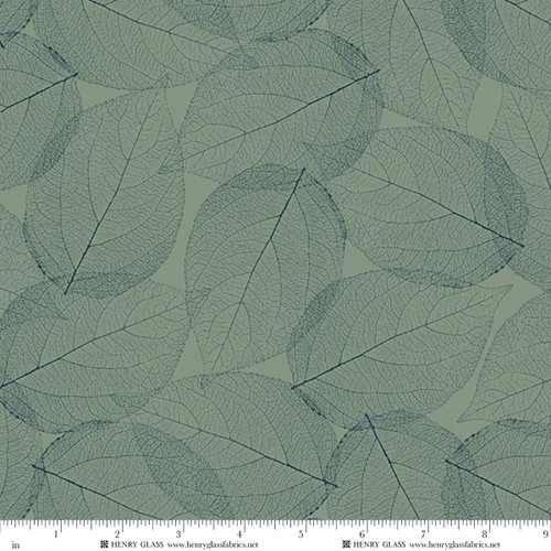 2931-67 Pale Green/Blue || Fancy Leaf 118"