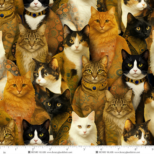 1036-35 Gold/Rust Multi || Cat-Tastic