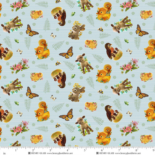 3764-17 Light Blue || Spring Babies