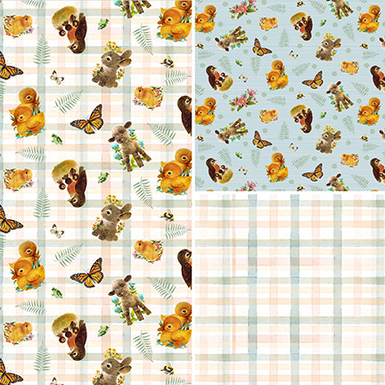 Spring Babies Minky-Digital