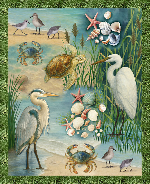 3782P-76 Blue Green Multi || Wandering Shores