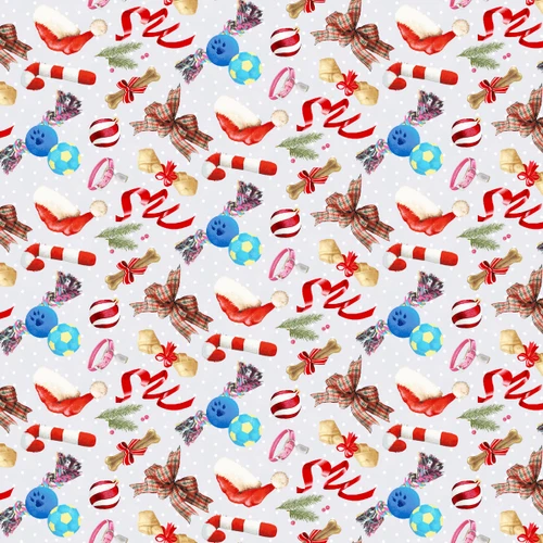 1728-18 Light Gray/Multi || Holiday Labs