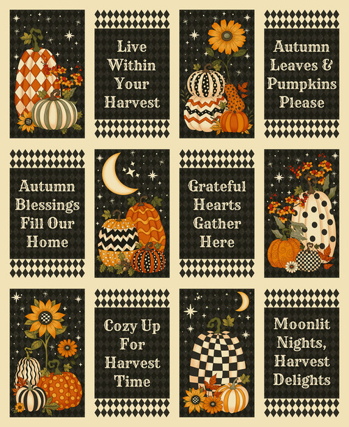 F5571PH-49* Cream/Black || Moonlit Harvest