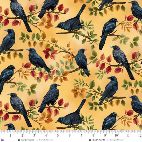 1591-39 Gold Multi || Red Harvest Lane