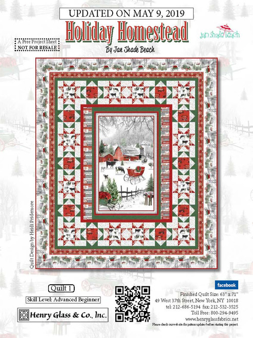 Holiday Homestead Quilt #1 Holiday Homestead Quilt #1