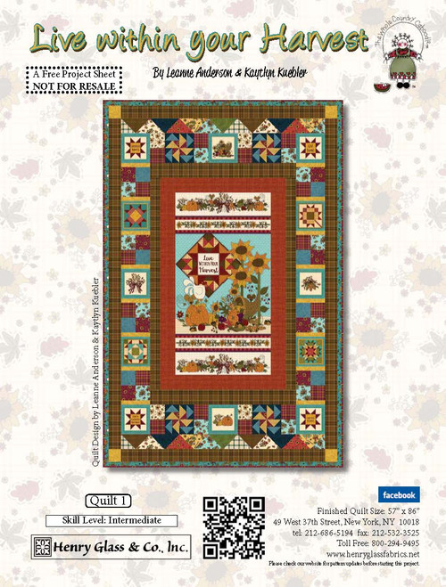 Live Within Your Harvest Quilt #1 Live Within Your Harvest Quilt #1