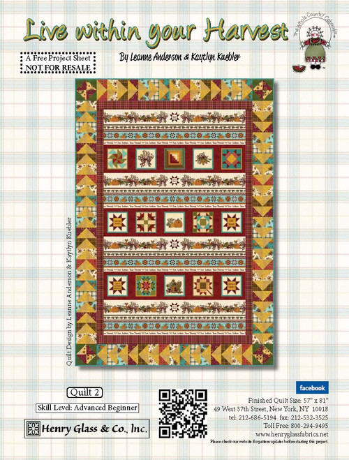 Live Within Your Harvest Quilt #2 Live Within Your Harvest Quilt #2
