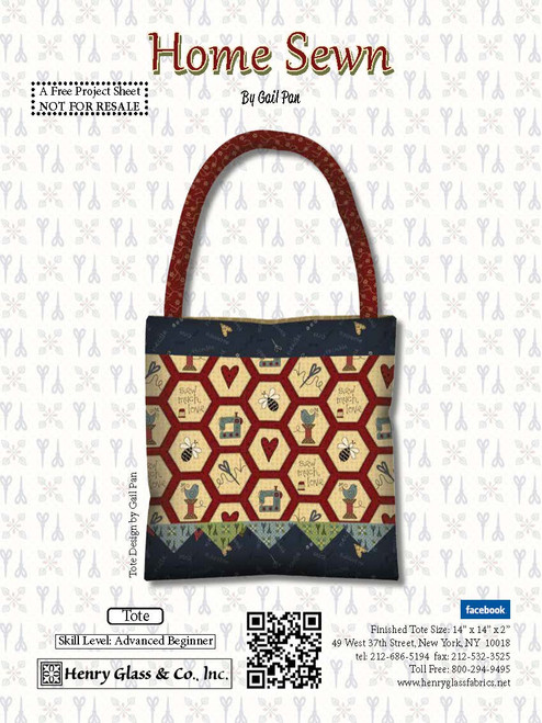 Home Sewn Tote Home Sewn Tote