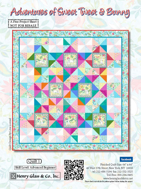 Adventures of Sweet Tweet & Bunny Quilt #1 Adventures of Sweet Tweet & Bunny Quilt #1