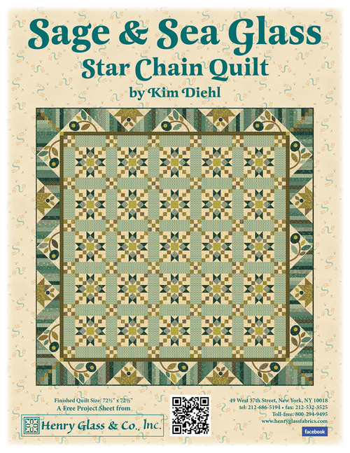 Sage & Sea Glass - Star Chain Quilt Sage & Sea Glass - Star Chain Quilt