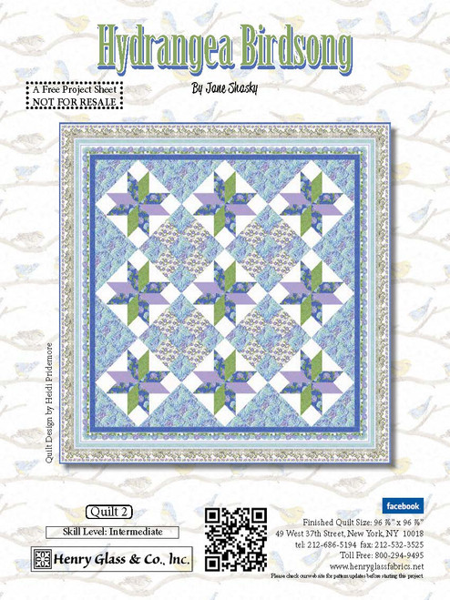 Hydrangea Birdsong Quilt #2 Hydrangea Birdsong Quilt #2