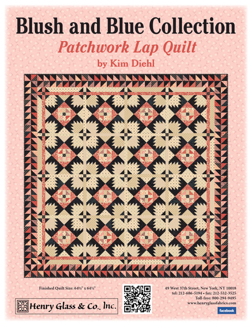 Blush and Blue - Patchwork Lap Quilt Blush and Blue - Patchwork Lap Quilt