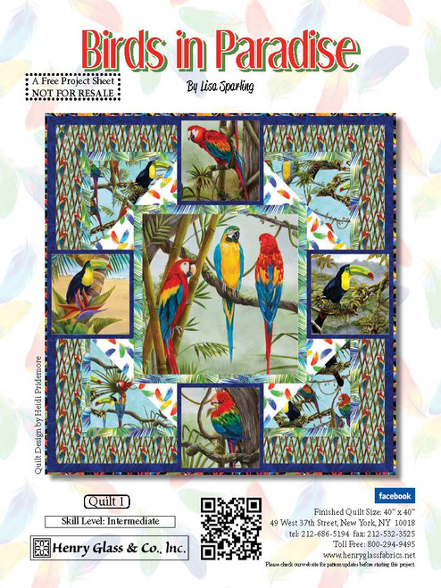 Birds in Paradise Quilt #1 Birds in Paradise Quilt #1