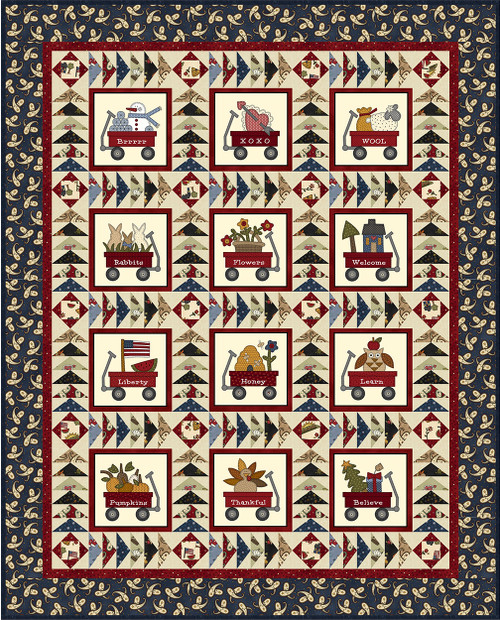 My Red Wagon Quilt #2 My Red Wagon Quilt #2