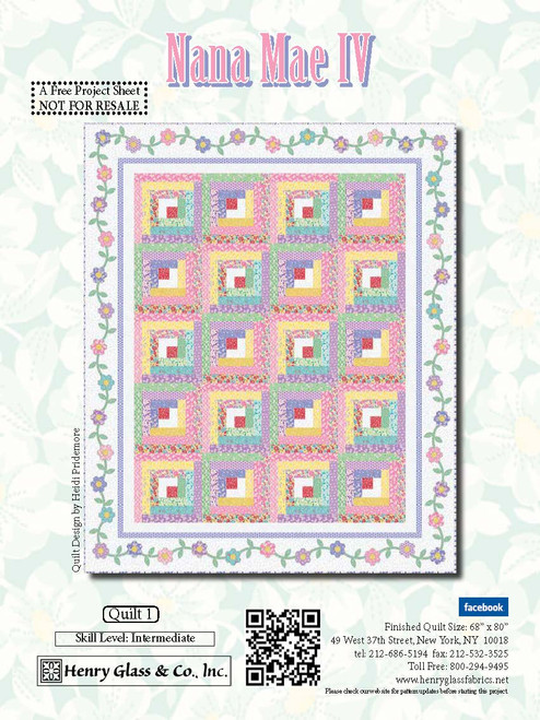 GO! Nana Squares Quilt Pattern