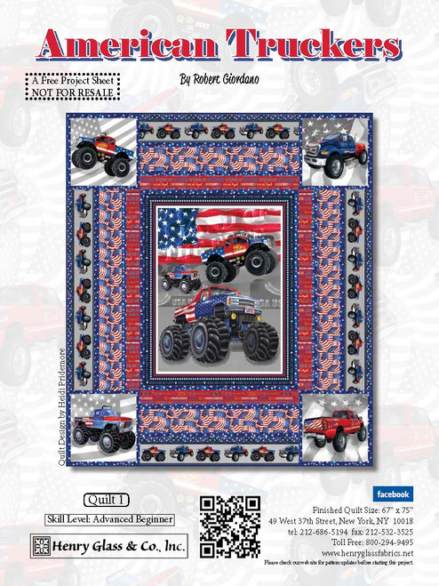 American Truckers Quilt #1 American Truckers Quilt #1