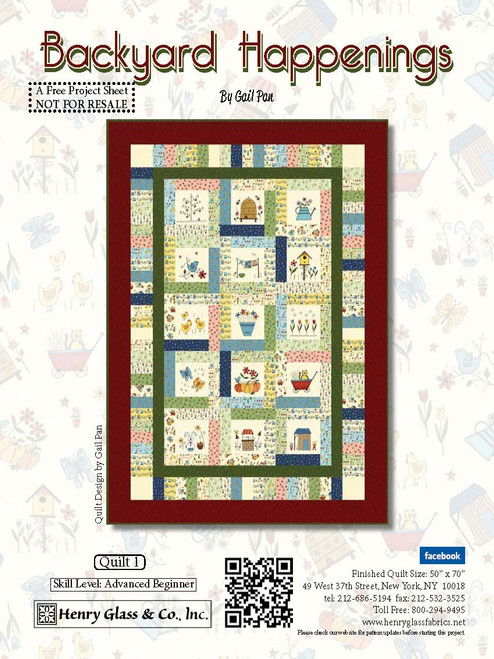 Backyard Happenings Quilt #1 Backyard Happenings Quilt #1