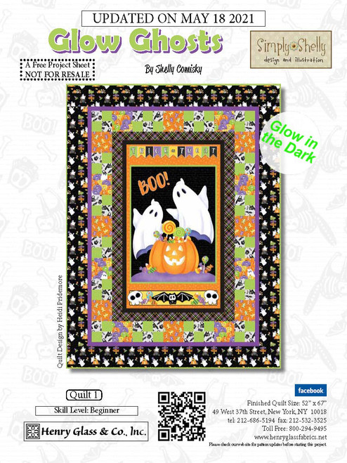Glow Ghosts Quilt #1 Glow Ghosts Quilt #1