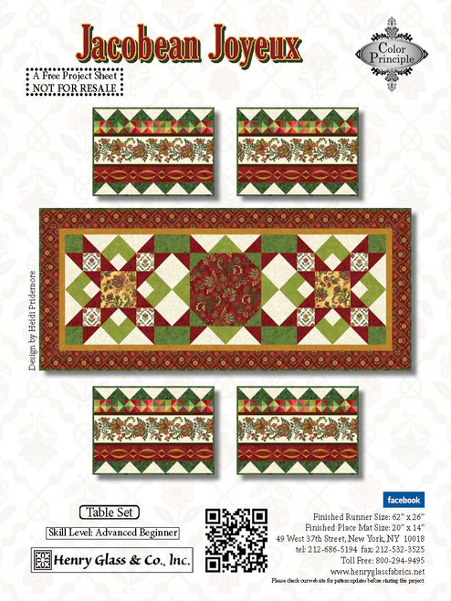 Jacobean Joyeux Table Set Jacobean Joyeux Table Set