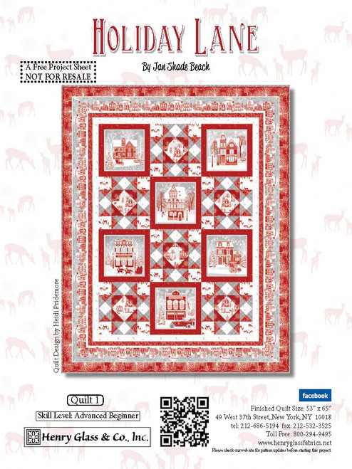 Holiday Lane Quilt #1 Holiday Lane Quilt #1