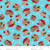 2217-18 Turquoise/Multi || Cherries Baby
