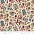 1487-47 Cream Multi || Visiting Grandma's