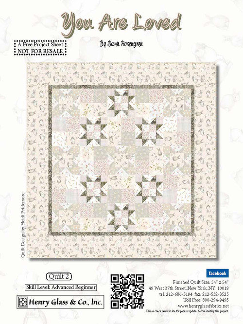 You are Loved Quilt 2 Henry Glass Fabrics