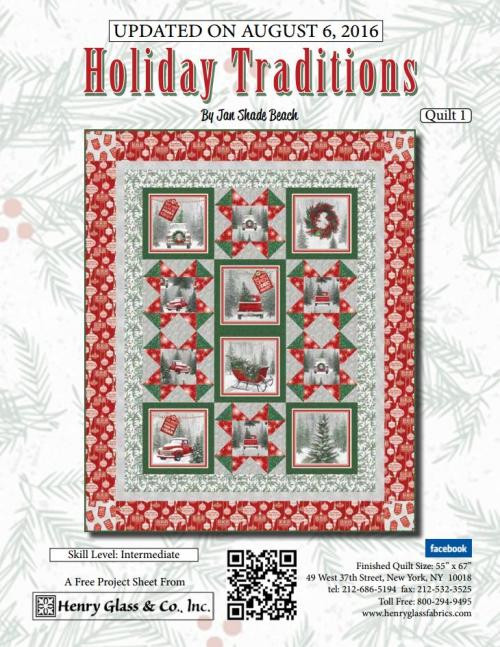 Holiday Traditions Quilt 1 Projects Henry Glass And Co Inc 4083