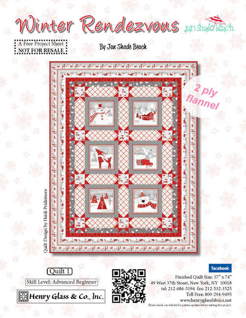 Winter Rendezvous Quilt 1 Henry Glass Fabrics 1146