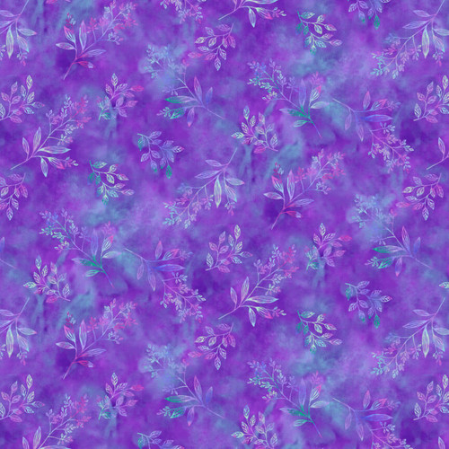 Purple Fairy Fabric, Glow in the Dark Fabric, by Henry Glass 