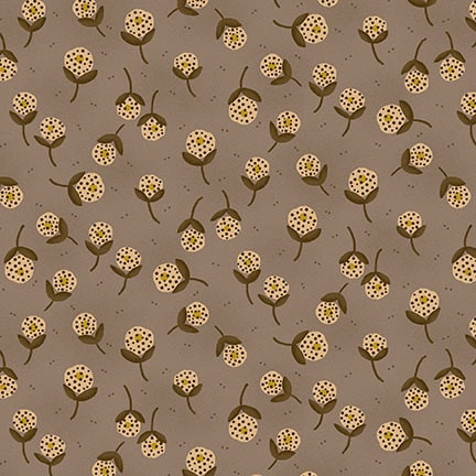 Henry Glass Scraps of Kindness Chocolate Dotted Diamonds Fabric