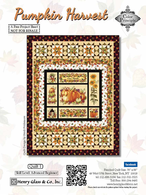 Pumpkin Harvest Quilt 1 Pumpkin Harvest Henry Glass Fabrics 2328