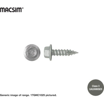 10g x 20mm Type 17 Hex Head Screws - Class 3 - Box of 1000