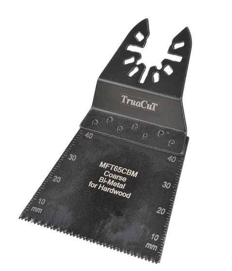 TruaCuT Multi-Tool Blade 65mm Triangle Bi-Metal Coarse Hardwood TruaCuT Multi-Tool Blade 65mm Triangle Bi-Metal Coarse Hardwood