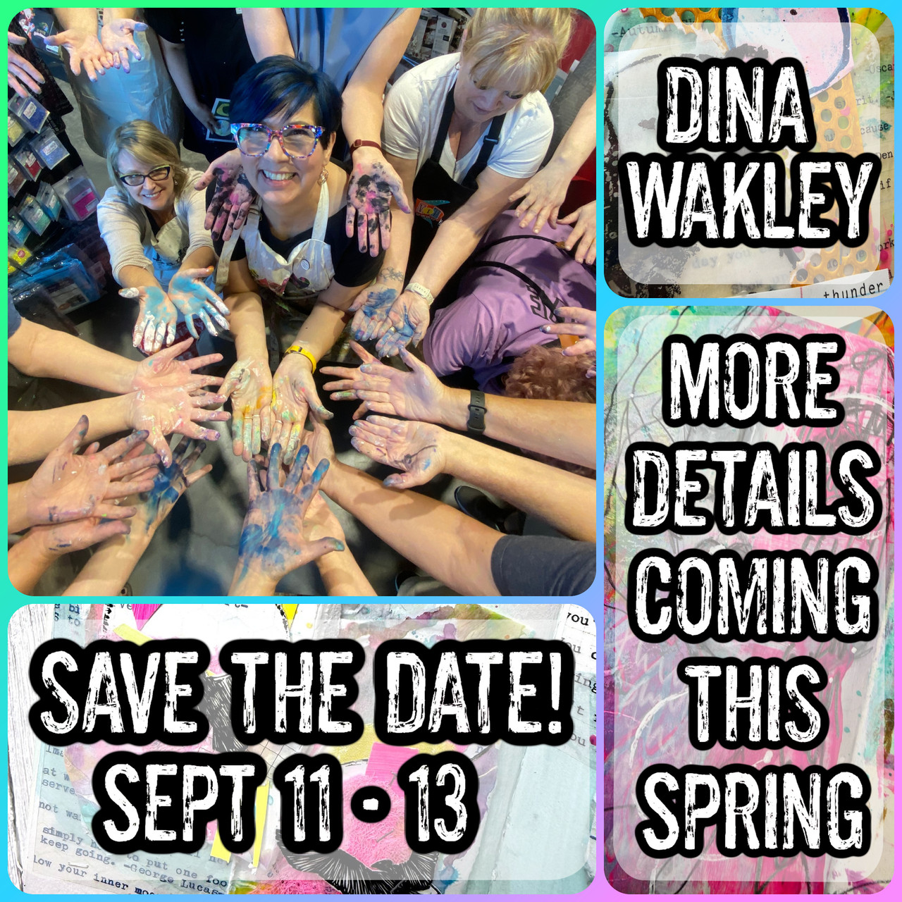 Dina Wakley In Person Workshops 2026