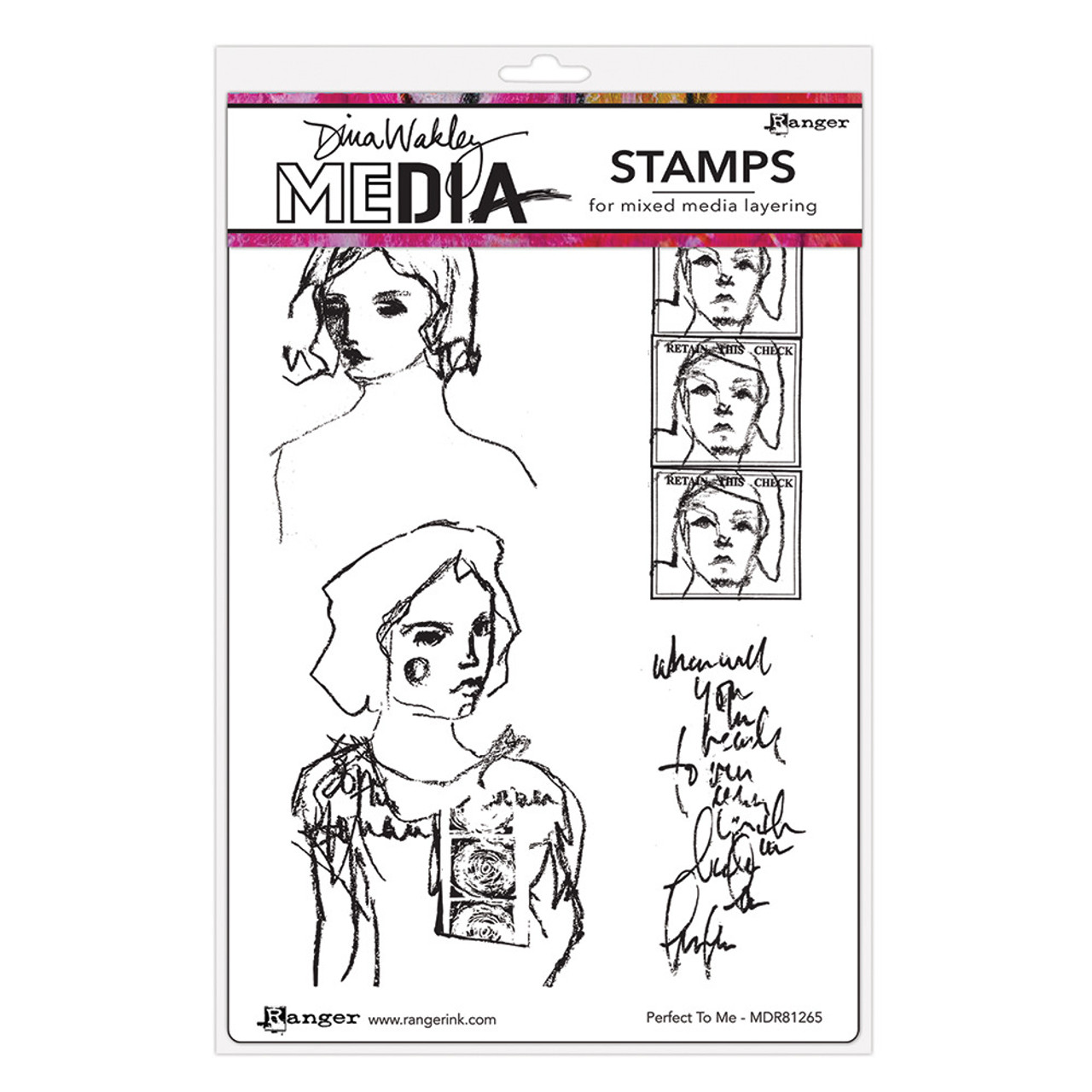 Hampton Art - Clear Stamp Set - Tracey Hey - Dog Theme - New - Set of 15