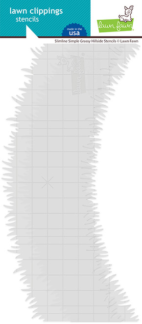 Lawn Fawn: Stencil, Slimline Simple Grassy Hillsides