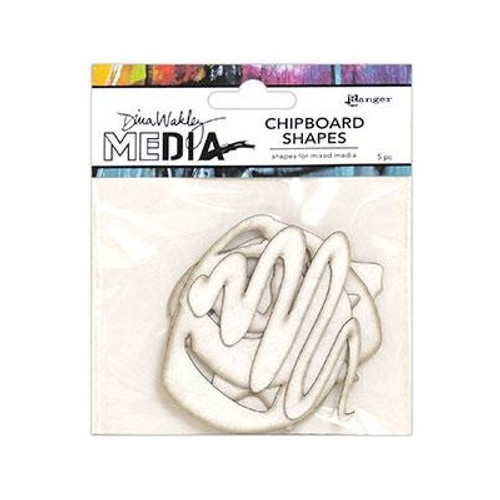 Dina Wakely: Chipboard Shapes, Dina Wakley Media - Basics