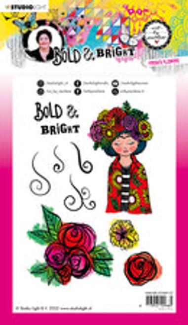 Art By Marlene : Clear Stamp, Frida's Flowers Bold & Bright nr.127