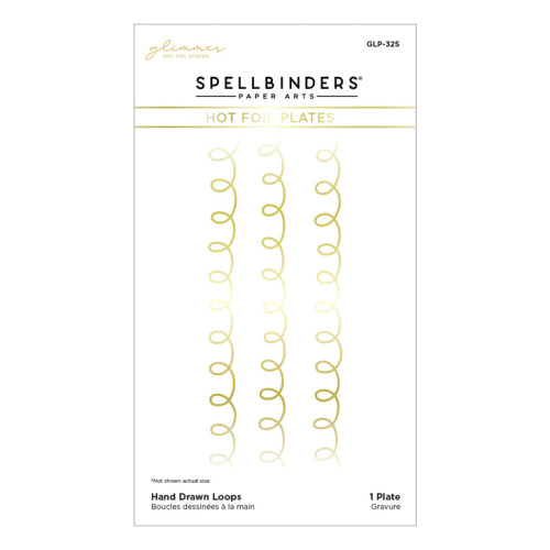 Spellbinders: Hand Drawn Loops Glimmer Hot Foil Plates (Birthday Celebrations Collection)