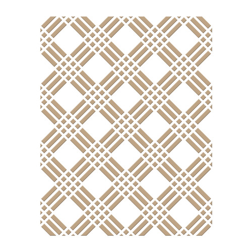 Spellbinders: Tic Tac Toe Plaid Hot Foil Plate