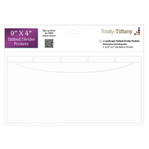 Totally Tiffany: Tabbed Divider Pockets, 9" x 4" (5pk)